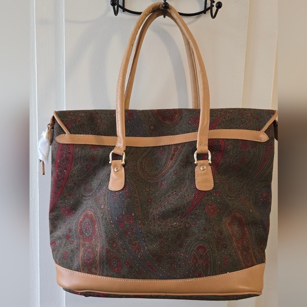 Ricardo Beverly Hills Vintage Paisley Tote Bag - Picture 4 of 9